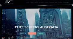 Desktop Screenshot of elitescreens.com.au