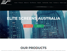 Tablet Screenshot of elitescreens.com.au